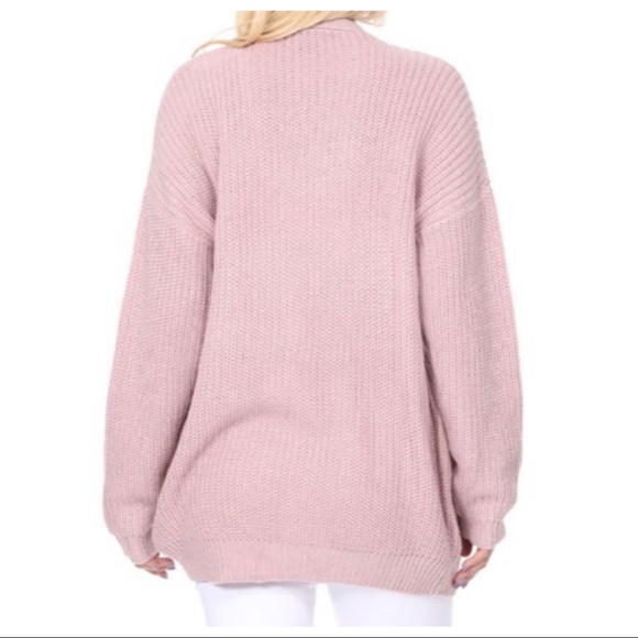 Soft and Comfy Open Oversized sweater cardigan - Picture 4 of 4